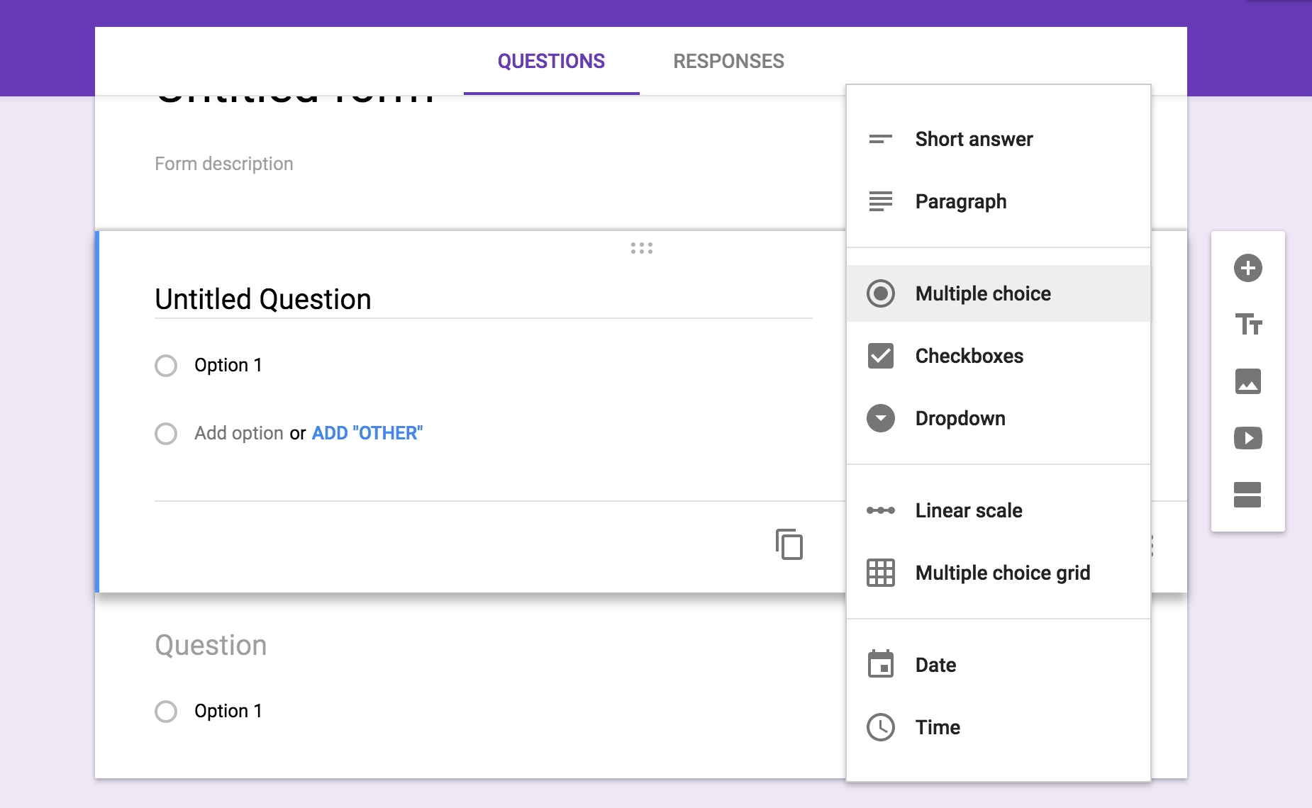 Use Google Forms