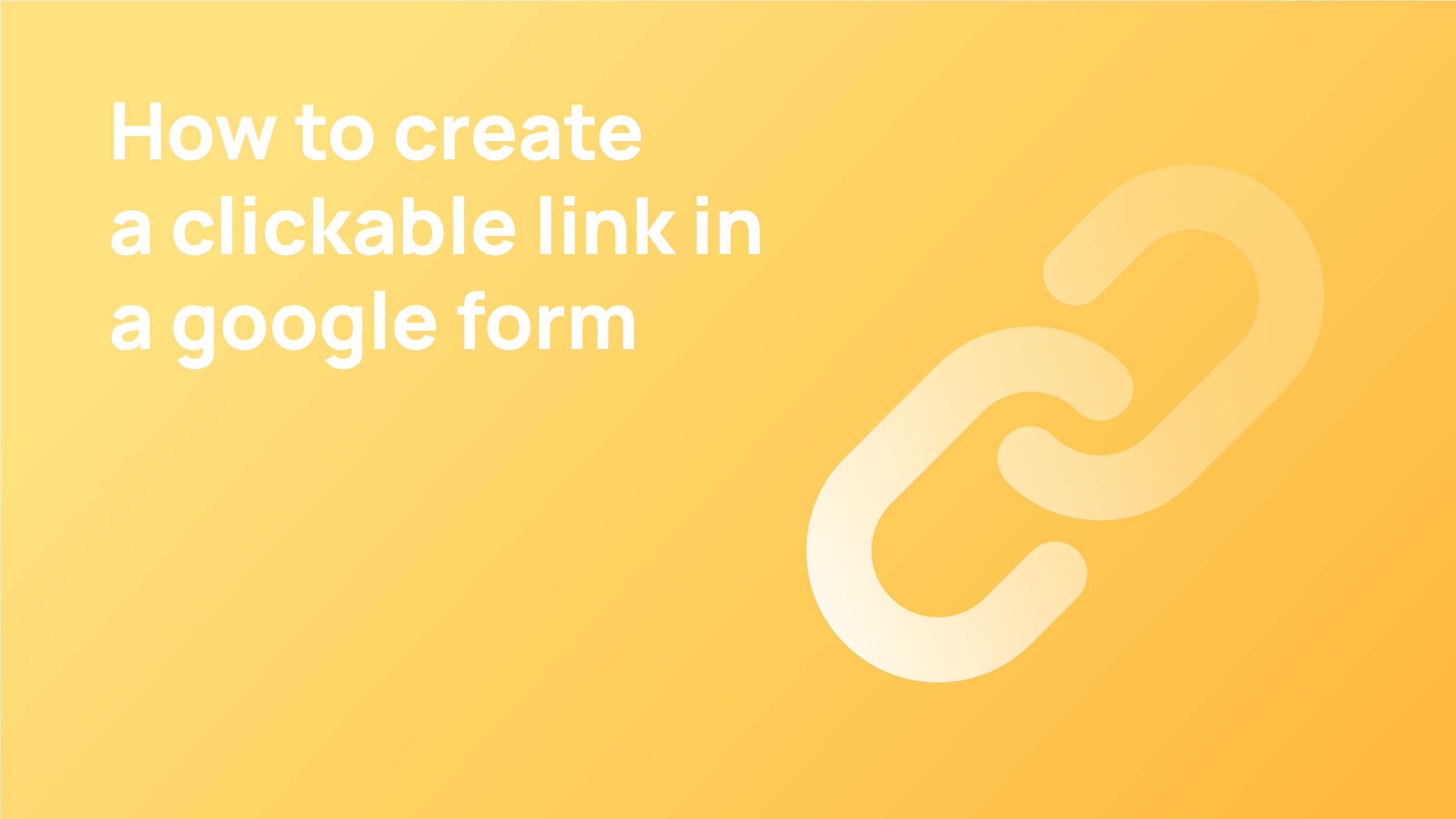 Add Link in Google Form