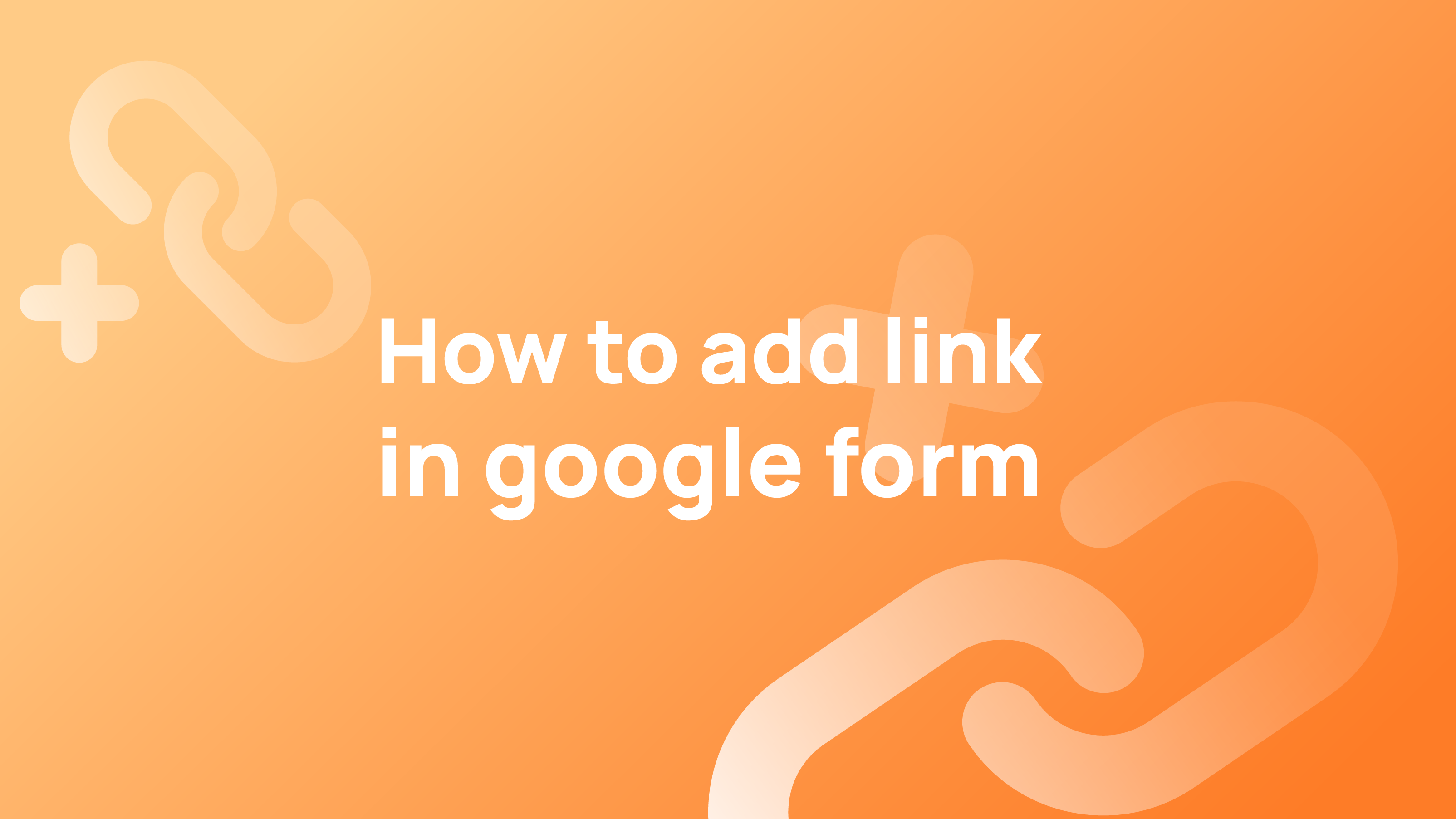 Add Link in Google Form